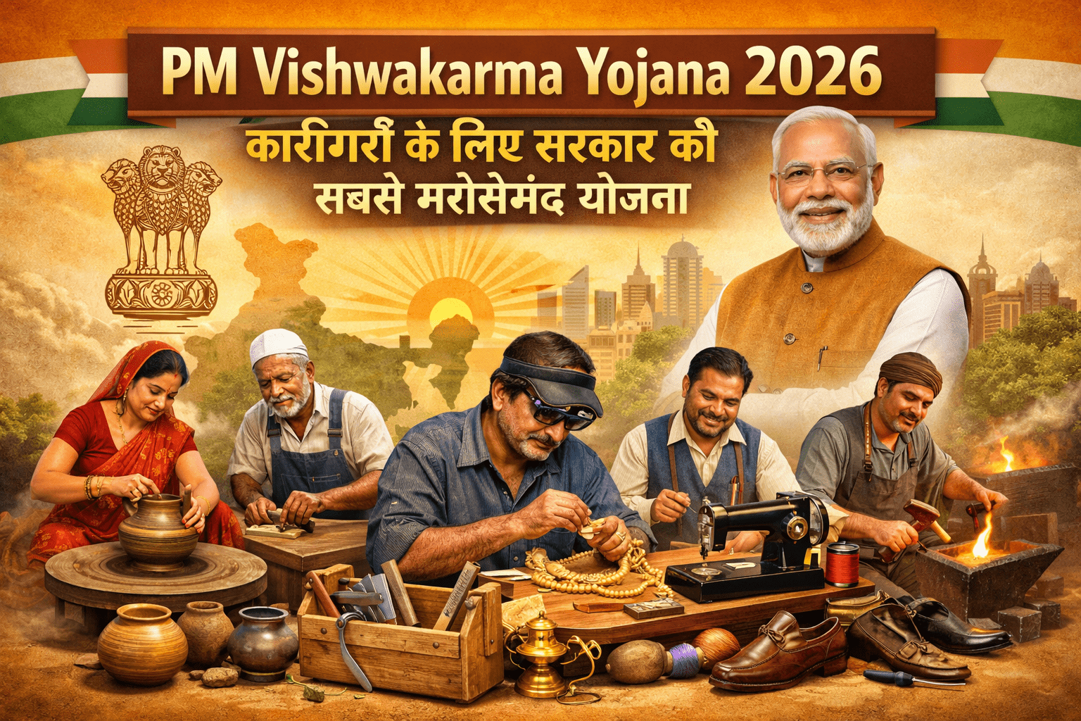 PM Vishwakarma Yojana 2026 : कारीगरों के लिए सरकार की सबसे भरोसेमंद योजना
