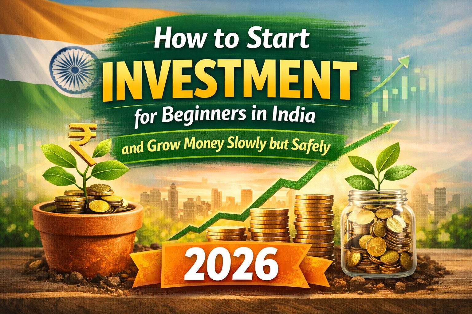 How to start investment for beginners in India and grow money slowly but safely in 2026