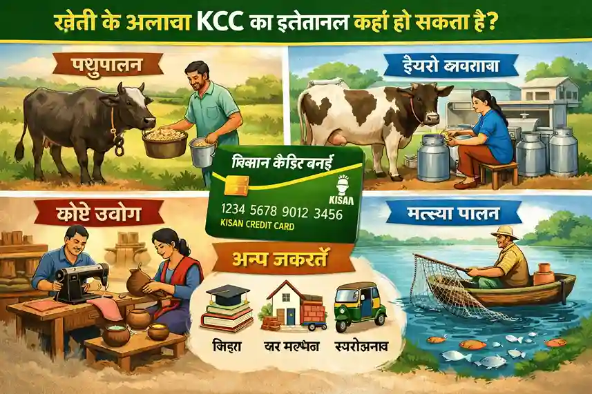 Kishan Credit Card खेती के अलावा किन कामों में KCC का इस्तेमाल हो सकता है