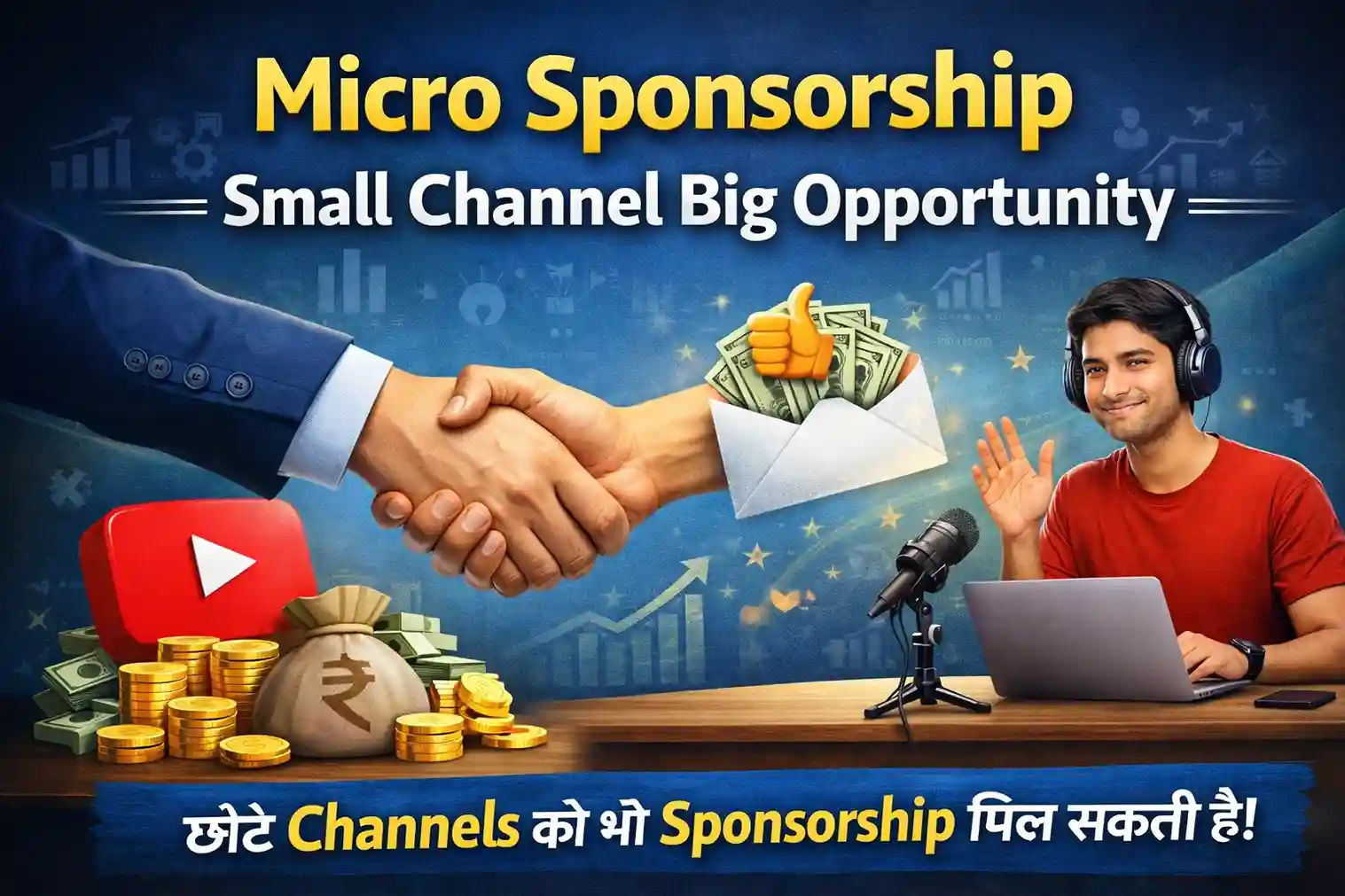 0 Subscriber पर YouTube से कमाई Micro Sponsorship – Small Channel Big Opportunity, छोटे YouTube चैनल को sponsorship कैसे मिलती है