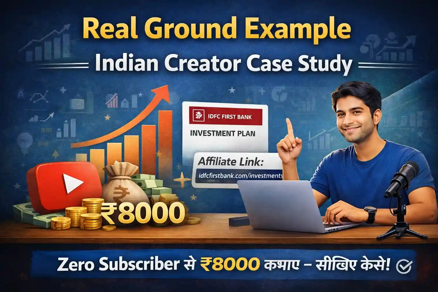 0 Subscriber पर YouTube से कमाई Real Ground Example – Indian Creator Case Study, zero subscriber से earning करने वाले Indian YouTuber का real strategy